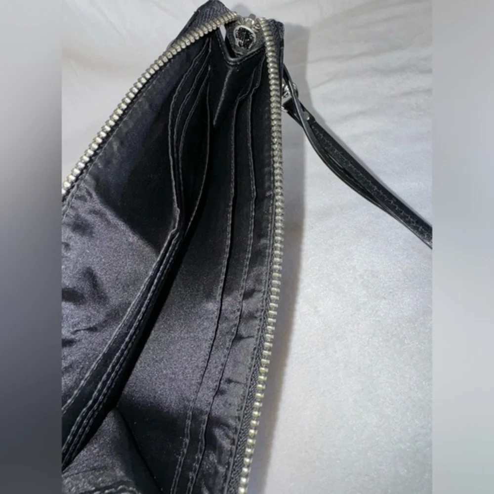 ‼️SOLD‼️Coach Women's‎ Black Square Shape Front Zipper Wristlet/Wallet - Picture 13 of 14